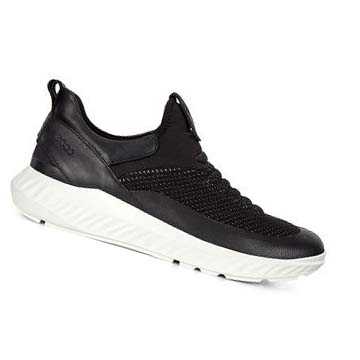 Baskets Ecco St.1 Lite Slip-on Homme Noir | FR 656UZG